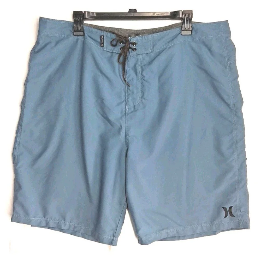 Hurley Board Shorts Men's 38 Blue Surfing Beach Shorts Resortwear Skater
